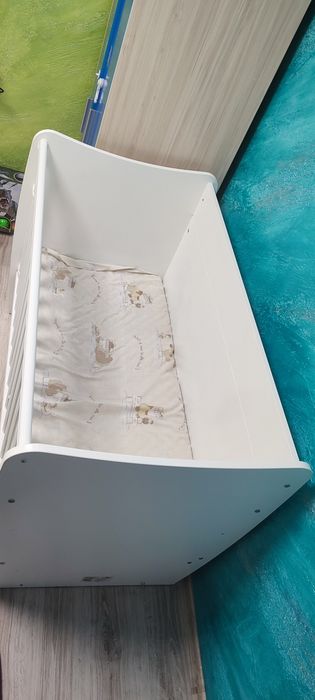 Бебешка кошара Lorelli 120/60см, бяла