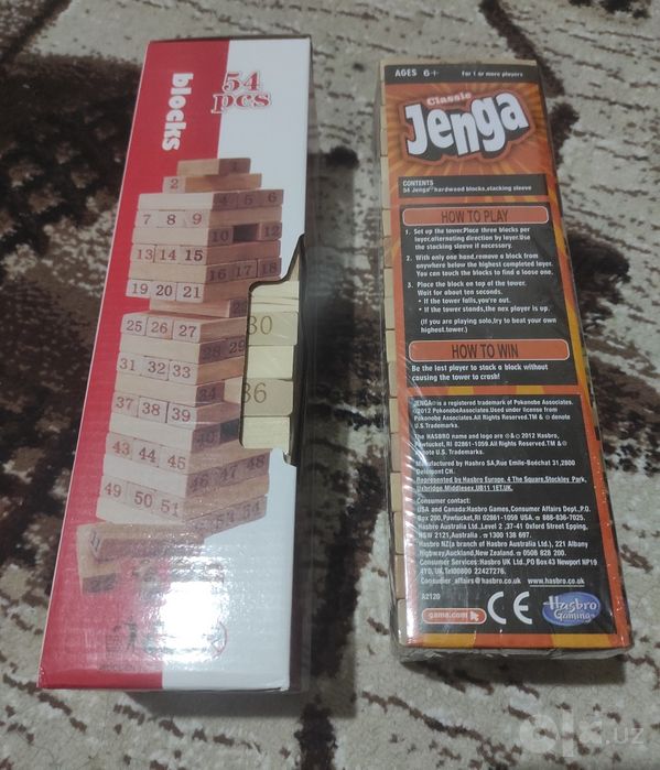 Дженга (Jenga) настольная игра. Новая. Запечатанная.