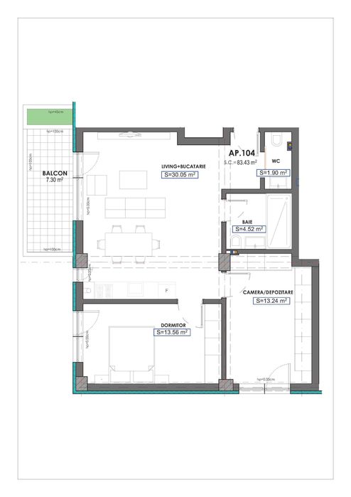 Apartamente Premium 3 camere Bratianu 211