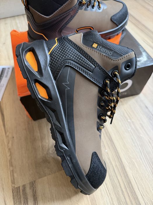 Мъжки боти от ест. кожа RULER S3S SR BROWN/BLACK !42 н