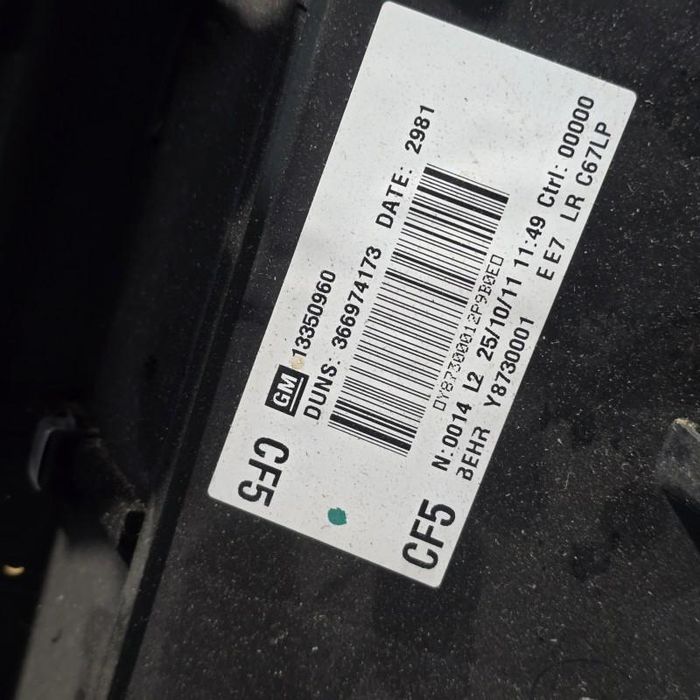 Carcasa aeroterma completa Opel Astra J facelift