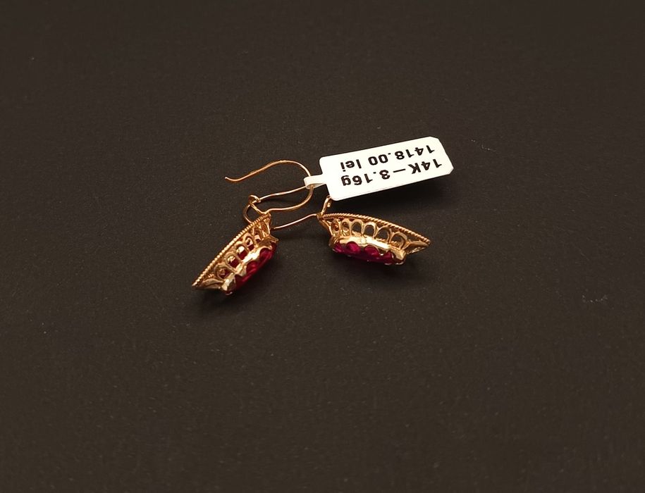 Cercei damă Aur 14k/585   3,16 gr