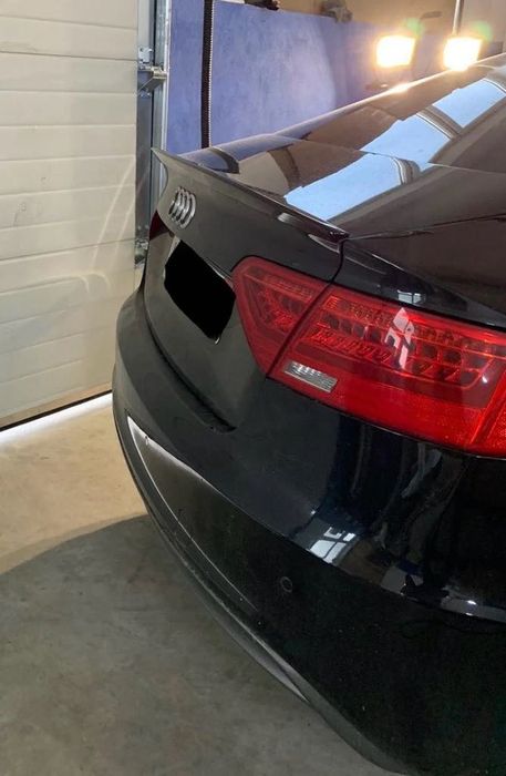 Eleron portbagaj compatibil Audi A5 SportBack S5 Style negru lucios