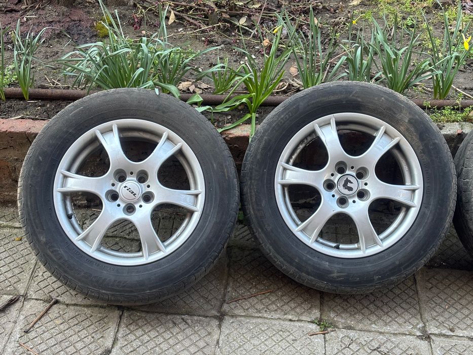 Джанти RIAL с летни гуми Bridgestone 215/60R16 6,5Jx16 5x100 DOT0419