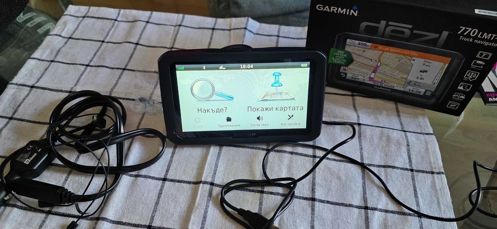 Навигация за камион Garmin Dezl 770 7 инча карти за цяла Европа и Турция пълен комплект