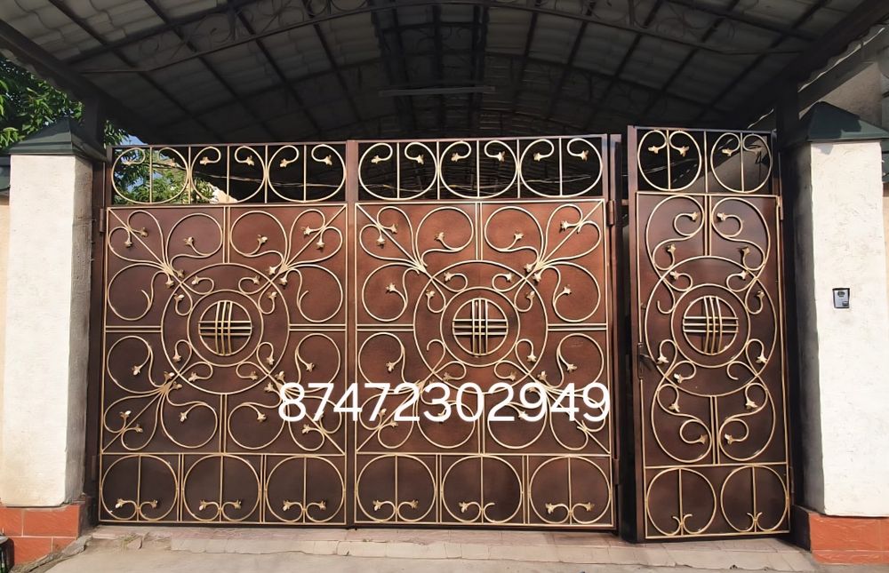 Покраска ворот,крышы,фасада