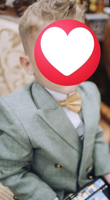 Costum copil baiat 2-3 ani verde din 3 piese