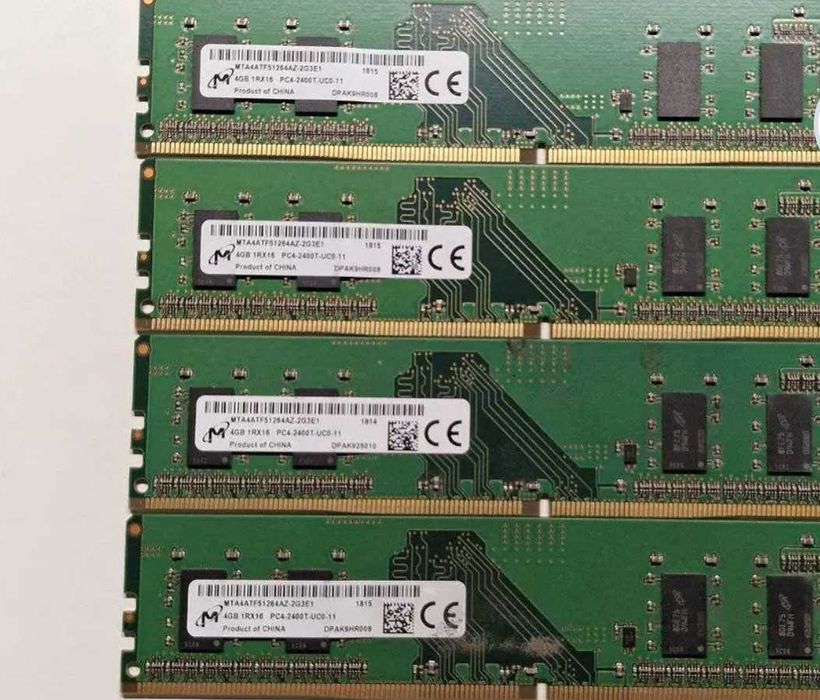 Vand Ram PC 16GB (4x4gb) DDR4 Micron 2400MHz