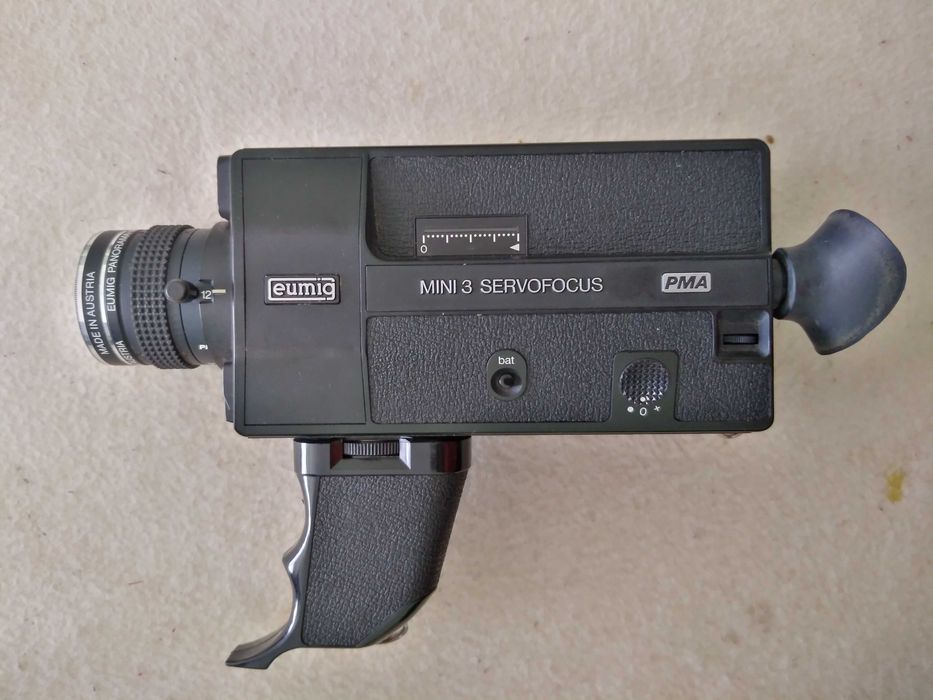 Camera filmare pe film 8 mm EUMIG Mini 3 Servofocus PMA cu caseta film