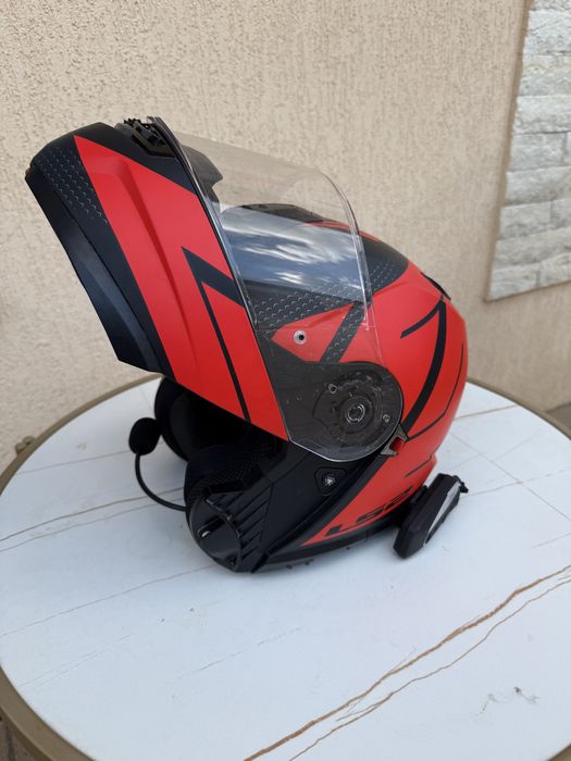 Casca moto LS 2 culoare rosie