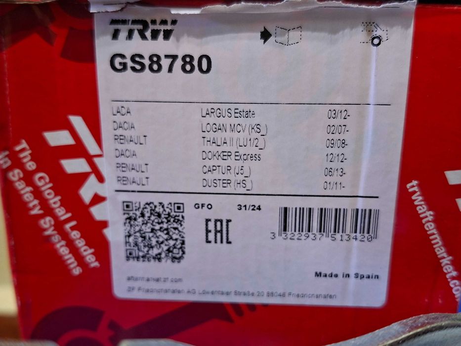 Tamburi frana noi cu saboti ferodouri noi pentru Renault Captur, Dacia, Sandero, Clio, Dokker