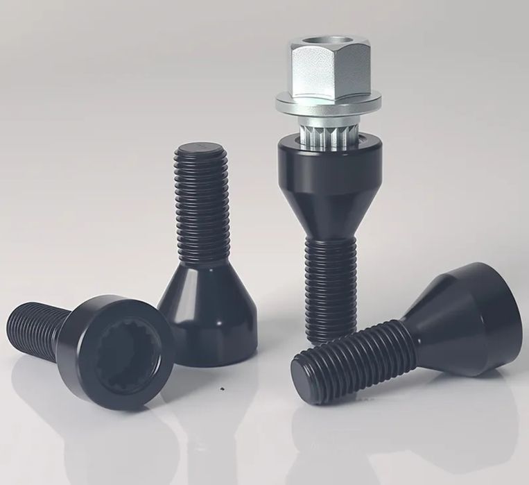 Комплект Секретни Болтове за Джанти M12 x 1.5 (5 части) за BMW Серии 1, 3, 5, 6