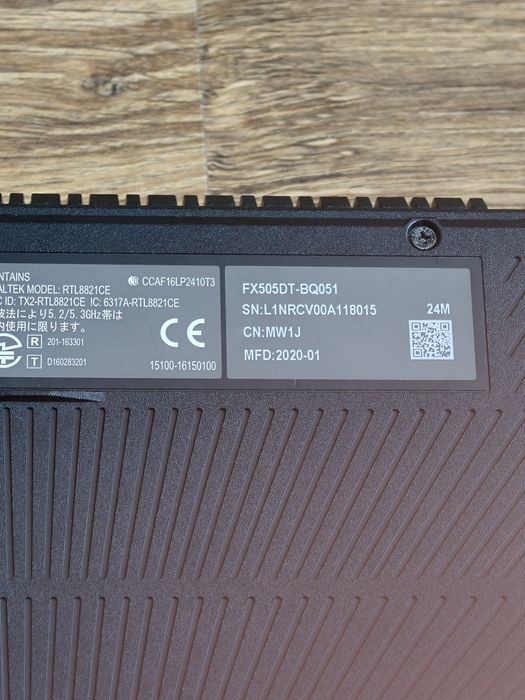 Asus TUf fx505d, Ryzen 3550H, Gtx 1650