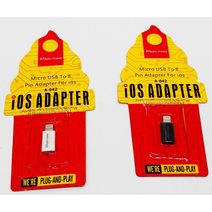 Переходник micro USB гнездо – штекер iPhone Afkas-Nova A-042