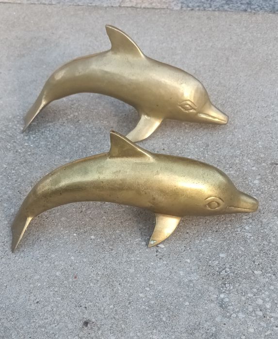 Pereche Delfini din Bronz