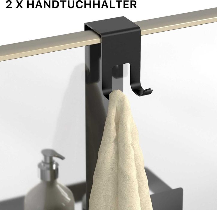 Cooeco Душ рафт за окачване без пробиване изработен от неръждаема стом