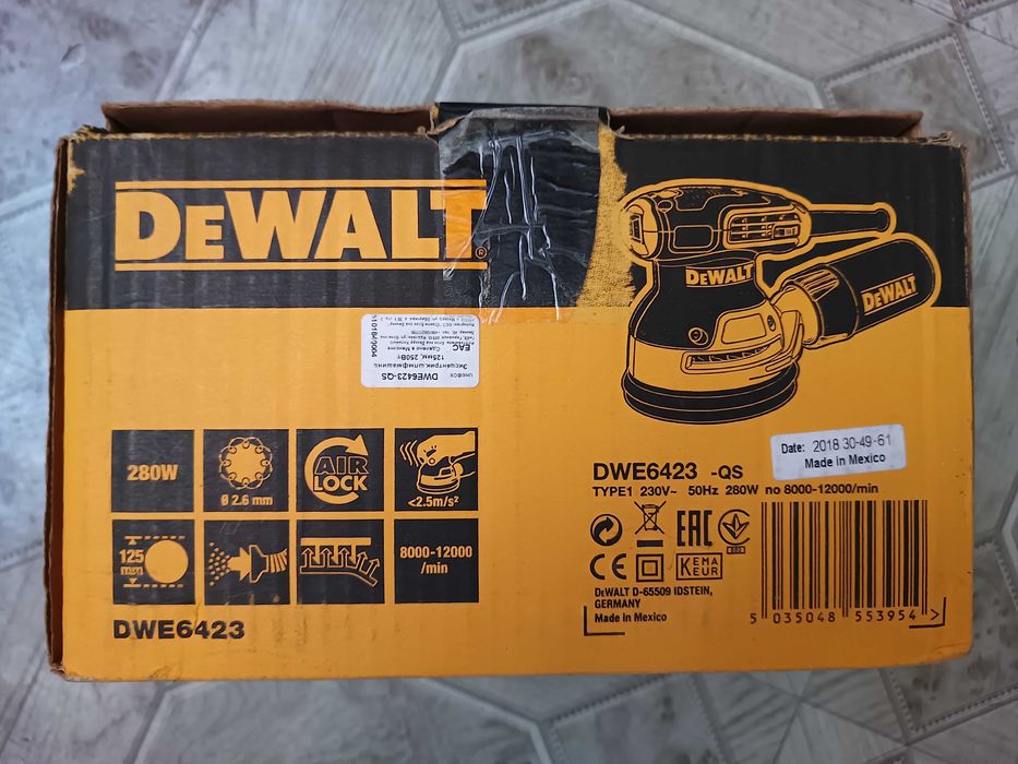 Эксцентриковая шлифовальная машина DeWalt DWE6423-QS