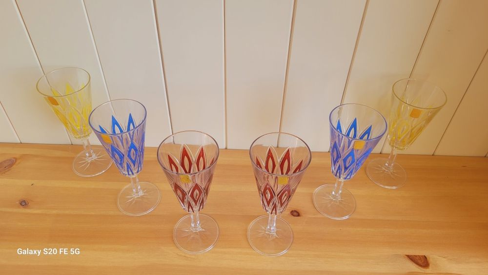 Винтидж френски кристални чаши VMC Reims