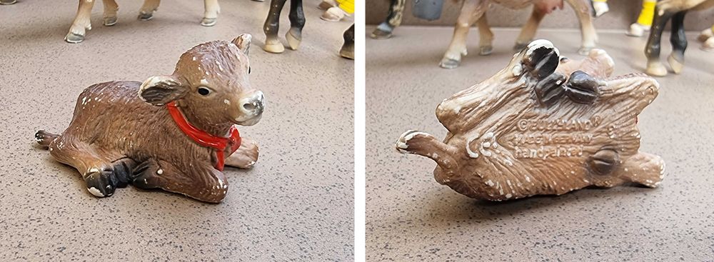 Lot 5 cai si vaci Bullyland Germania, figurine handpainted