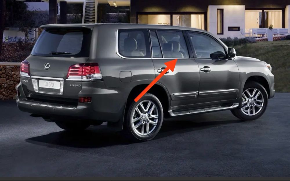 Lexus lx570 молдинги на стекла лексус лх 570 молдинги стекл накладки