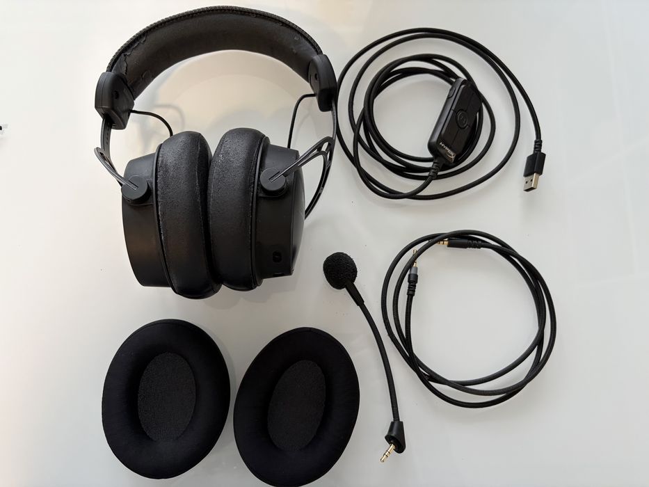 Casti gaming HyperX Cloud Alpha S, USB/jack 3,5mm, surround 7.1 virtual, drivere 50mm Dual Chamber, bass 3 niveluri