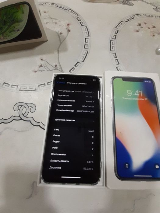 iPhone X Black  64GB qiz bola ishlatgan