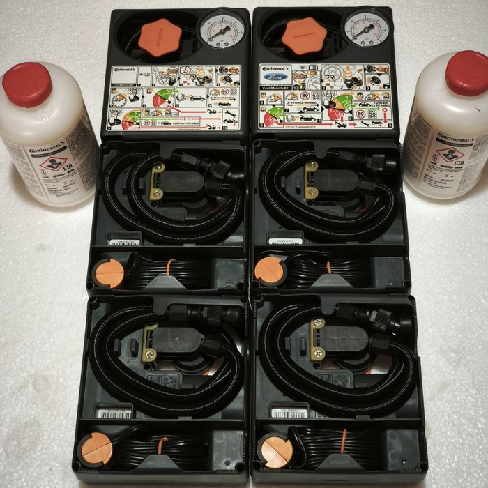 Compresor auto Continental 12V pompa umflat roți kit presiune anvelope