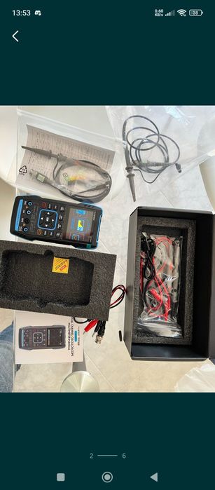 Дигитален 2 канален осцилоскоп + мултиметър + сигнален генератор 3 в 1