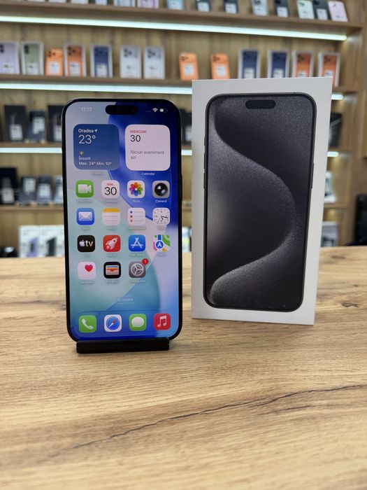 ‼️iPhone 15 Pro Max 512Gb Black - Sanatate bat.97% - Garantie 12 luni