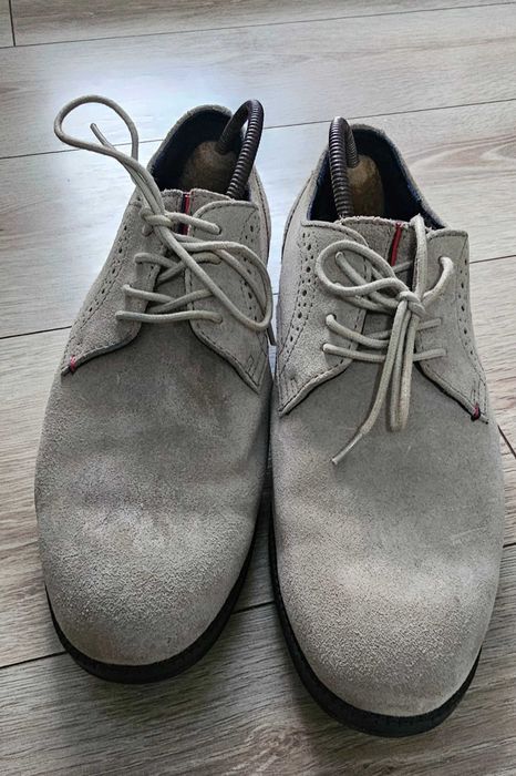Pantofi Tommy Hilfiger Brogue din Piele Întoarsă Naturală Mărimea 42