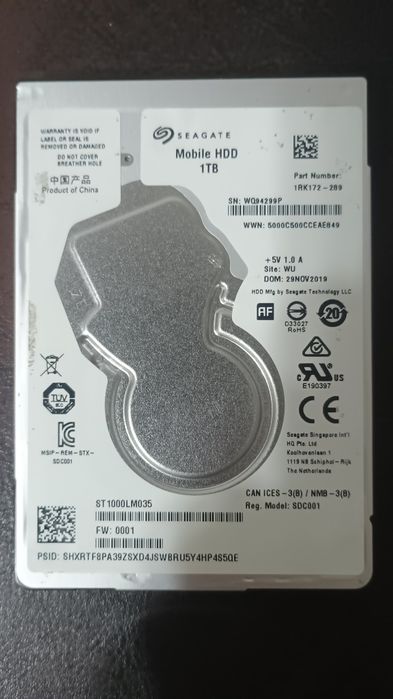 Hard disk Laptop 1 TB