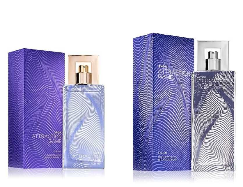 Set 2 prod.(Parfum Attraction Game Ea-50ml si Apa toaleta Attraction Game El-75ml )-Avon