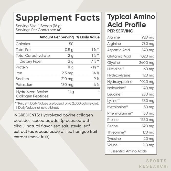 Коллаген Sports Research шоколад | США | для кожи, волос и суставов