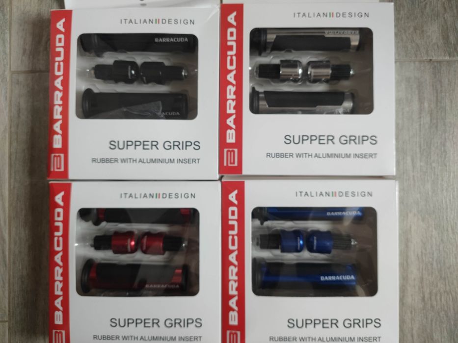 Mansoane Barracuda moto cu capete ghidon 22mm universale manere