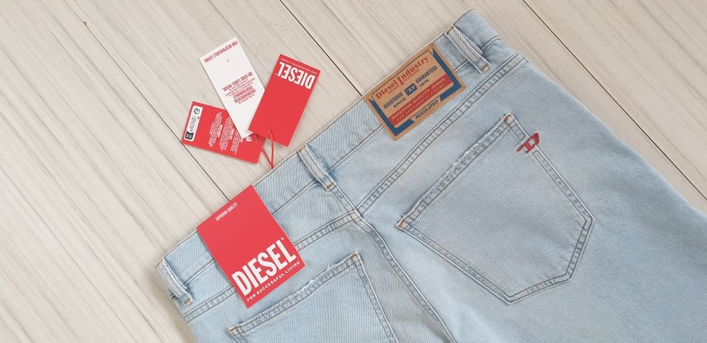 Diesel 2019 D - Struct Slim Fit  34 / 32 НОВО! ОРИГИНАЛ Мъжки Дънки!