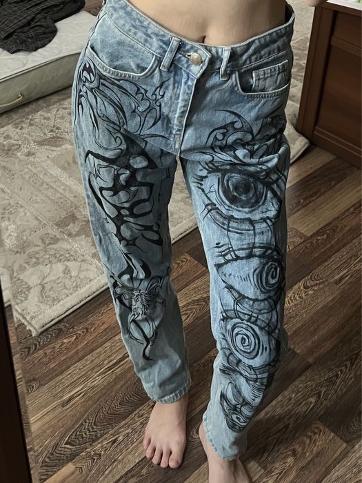 кастомные джинсы