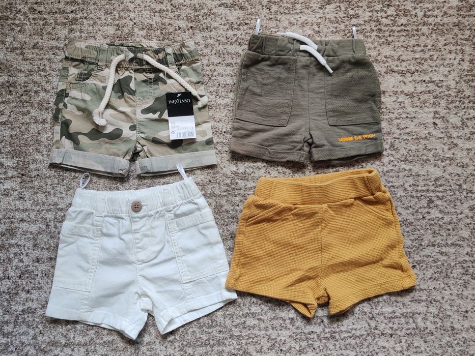 Lot de vara baiat 62-68 (4 body+4 pantaloni scurti)