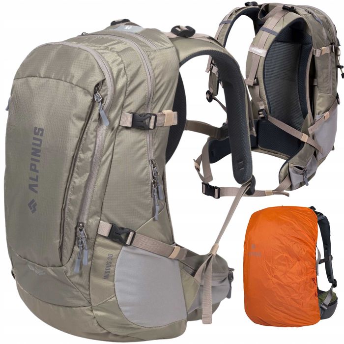 Професионална туристическа раница Alpin US 30L с отражателен дъждобран