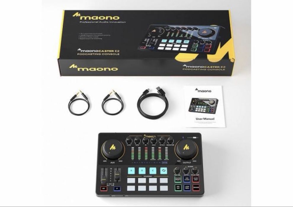Maono AME2A — это звуковая карта + микшер + эффекты всё в одном.