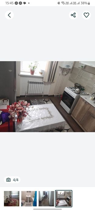 Кизларга ижарага квартира 2 хонани 1 хонаси замонавий,тарбияли кизларг