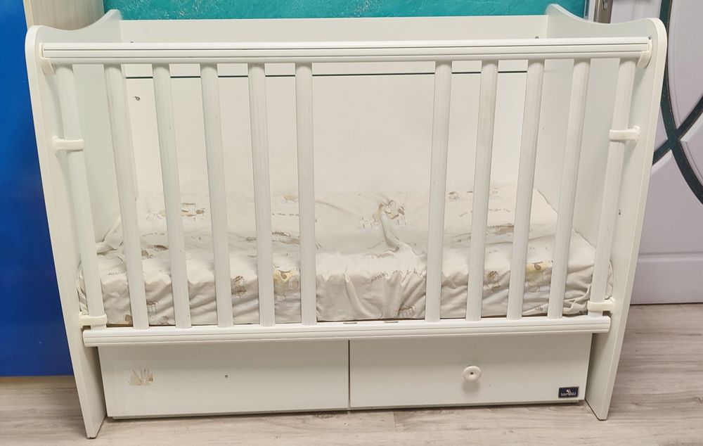 Бебешка кошара Lorelli 120/60см, бяла