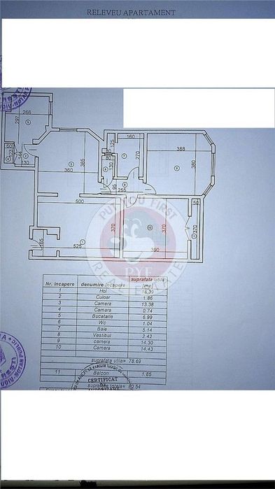 Grand Hotel | 3camere | etaj 34 | Lift | Centrala proprie | 81mp | U3