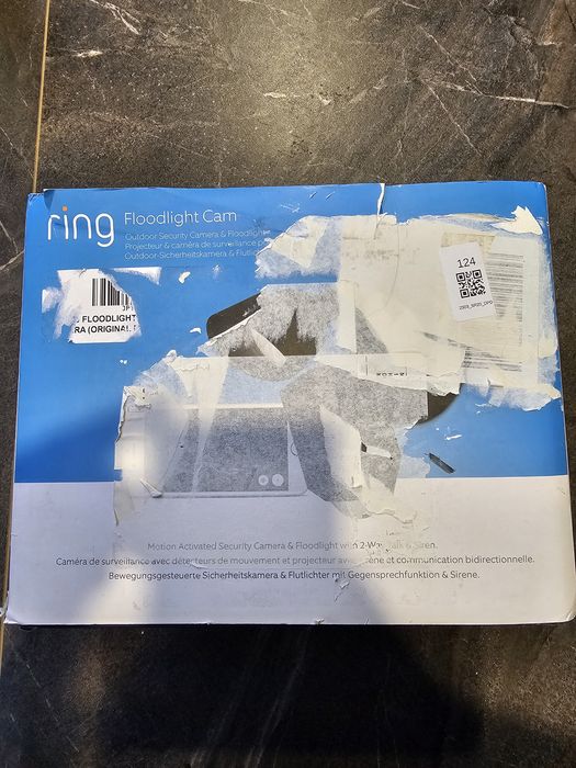 Cameră supraveghere Ring Floodlight Cam – Nouă, Full HD, Wi-Fi, LED, Sirenă