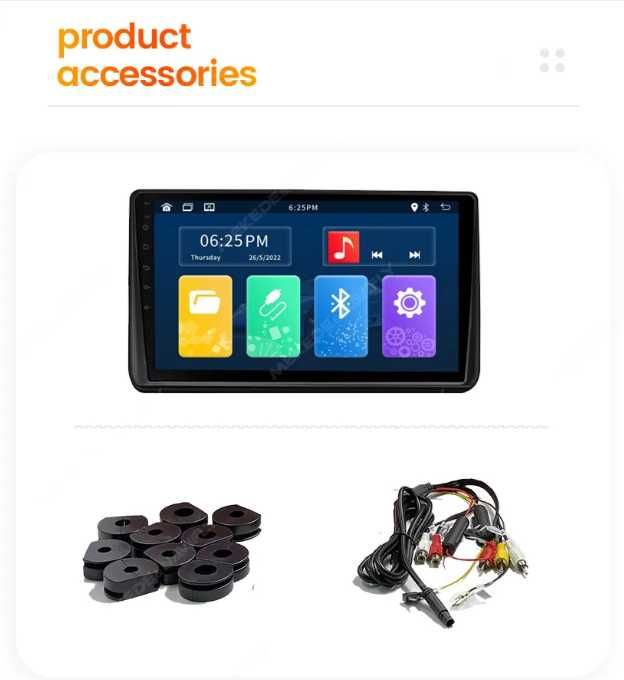 Android Headrest Monitor / Таблет за облегалката на предна седалка | WiFi | Видео | YouTube | Carplay | AndroidAuto