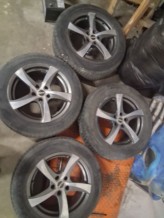 Алуминиеви джанти 5х114.3+зимни гуми