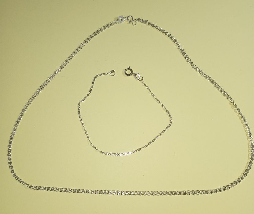Set lanțisor și brățară argint 925