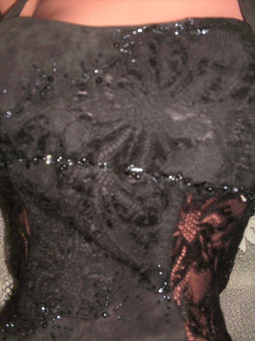 Salopetă făcută la comandă dantela si strasuri TRANSPORT GRATUIT