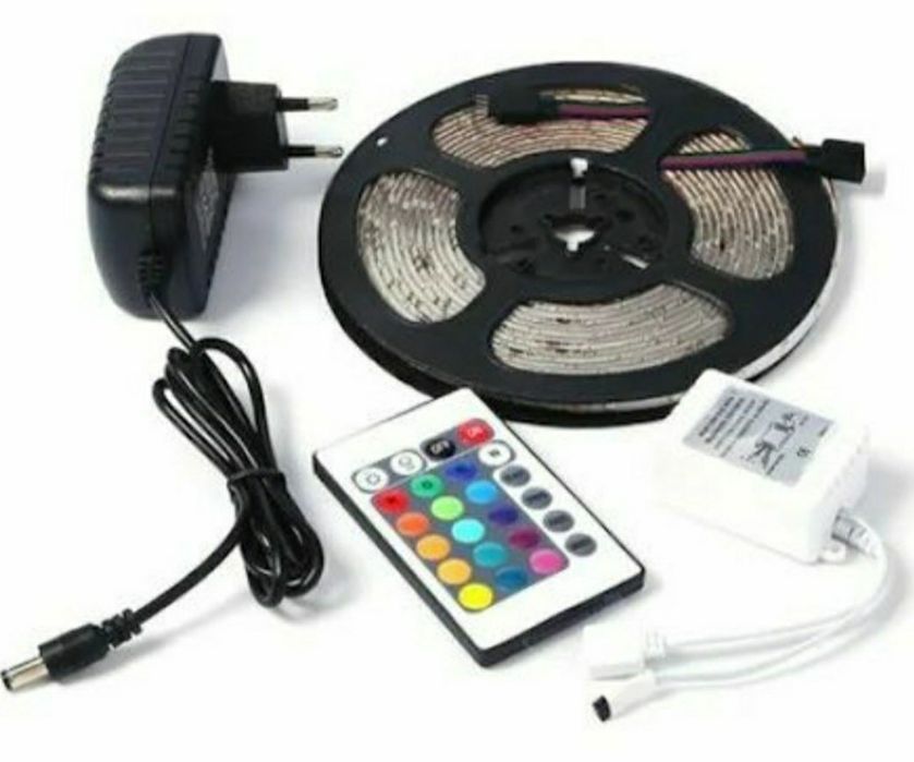 Kit Banda LED STRIP 3528 RGB 5 metri multicolor telecomanda