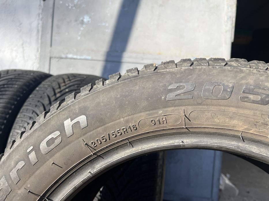 4 бр. зимни гуми 205/55/16 BF Goodrich DOT 3019 6 mm