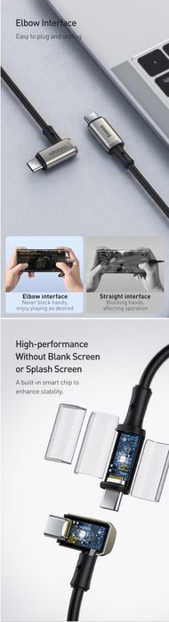 Baseus Type-C PD3.1 Gen2 PD100W 10Gbps 4K-60Hz for MacBook & iPad